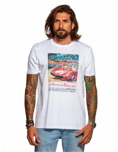 Tee-shirt Classic Legend Motors ref_50352 Blanc