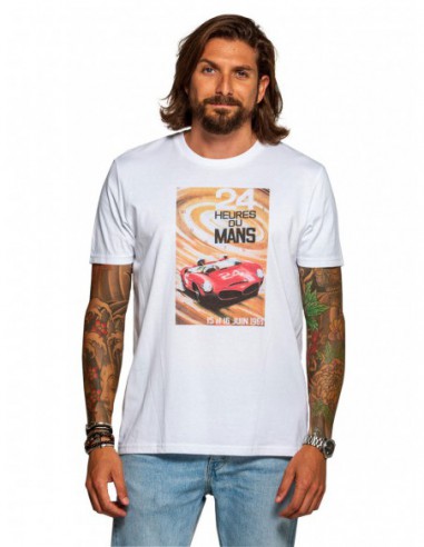 Tee-shirt Classic Legend Motors ref_50353 Blanc
