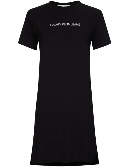 Robe t-shirt Calvin Klein Jeans ref_49189 Noir