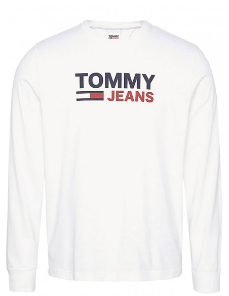 Pull Tommy Jeans ref_50492 YBR Blanc