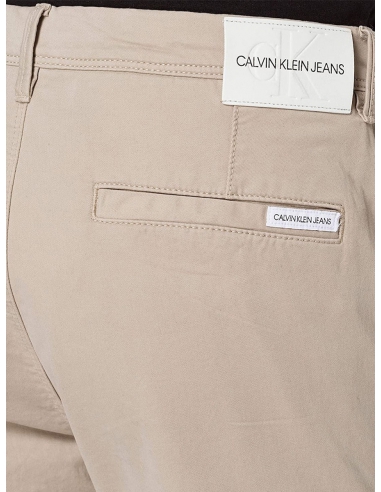Pantalon Chino slim Fit Calvin Klein Beige - Pallas cuir